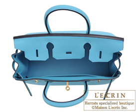 Hermes　Birkin bag 30　Blue du nord　Togo leather　Gold hardware