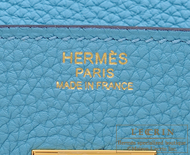 Hermes　Birkin bag 30　Blue du nord　Togo leather　Gold hardware