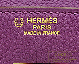 Hermes　Birkin bag 30　Anemone　Togo leather　Matt gold hardware