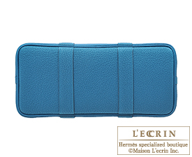 Hermes　Garden Party bag 30/TPM　Blue izmir　Negonda leather　Silver hardware