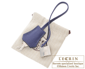 Hermes　Birkin bag 30　Blue encre　Clemence leather　Silver hardware