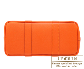 Hermes　Garden Party bag 30/TPM　Feu　Epsom leather　Silver hardware