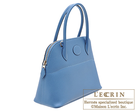 Hermes　Bolide bag 27　Azur　Epsom leather　Silver hardware
