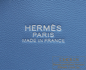Hermes　Bolide bag 27　Azur　Epsom leather　Silver hardware