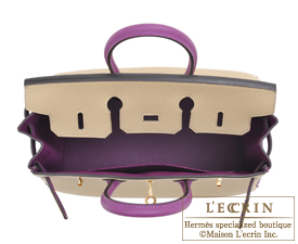 Hermes　Birkin bag 25　Trench/Anemone　Togo leather　Gold hardware