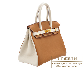 Hermes　Birkin bag 30　Gold/Craie　Togo leather　Gold hardware