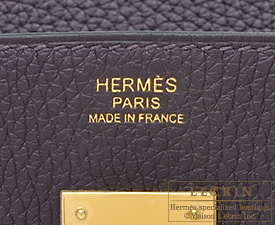 Hermes　Birkin bag 30　Raisin/Purple　Clemence leather　Gold hardware