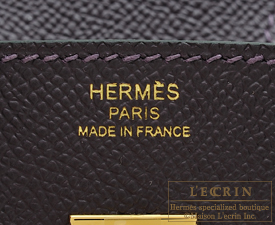 Hermes　Birkin bag 25　Raisin　Epsom leather　Gold hardware