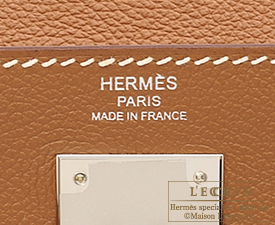 Hermes　Kelly Verso bag 28　Gold/Rose azalee　Evercolor leather　Silver hardware
