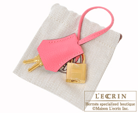 Hermes　Birkin bag 25　Rose azalee/Beton　Epsom leather　Gold hardware