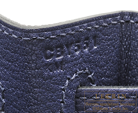 Hermes　Kelly bag 28　Blue encre　Togo leather　Silver hardware