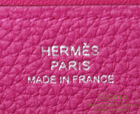 Hermes　Dogon Long　Rose purple　Togo leather　Silver hardware