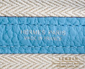 Hermes　Garden Party bag TPM　Gold　Negonda leather　Silver hardware