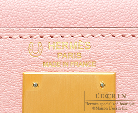 Hermes Kelly 28 Bag Rose Sakura Gold Hardware Swift Leather – Mightychic