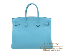 Hermes　Birkin bag 35　Blue du nord　Togo leather　Gold hardware