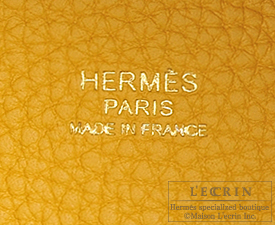 Hermes　Picotin Lock bag 18/PM　Jaune ambre　Clemence leather　Gold hardware