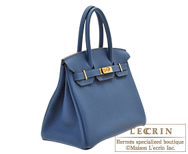 Hermes Birkin 30 Deep Blue Epsom Gold Hardware #D - Vendome Monte Carlo