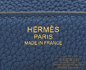 Hermes　Birkin bag 30　Deep blue　Togo leather　Gold hardware