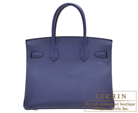 Hermes　Birkin bag 30　Blue encre　Epsom leather　Silver hardware