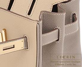 Hermes　Birkin bag 30　Trench/Gris asphalt　Epsom leather　Champagne gold hardware