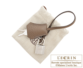 Hermes　Birkin Verso bag 30　Taupe grey/Gris tourterelle　Clemence leather　Silver hardware