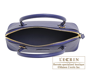 Hermes　Bolide bag 27　Blue encre　Epsom leather　Gold hardware