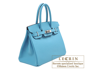 Hermes　Birkin bag 30　Blue du nord　Epsom leather　Silver hardware