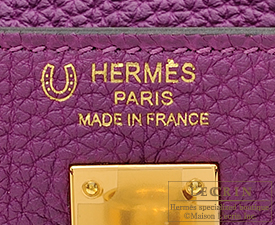 Hermes　Personal Kelly bag 25　Anemone　Togo leather　Gold hardware