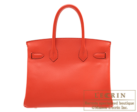 Hermes　Birkin bag 30　Rouge coeur　Epsom leather　Silver hardware