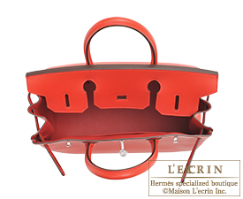 Hermes　Birkin bag 30　Rouge coeur　Epsom leather　Silver hardware