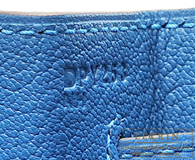Hermes　Kelly bag 32　Retourne　Mykonos　Clemence leather　Gold hardware