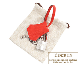 Hermes　Birkin bag 25　Rouge coeur　Togo leather　Silver hardware