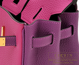 Hermes　Birkin bag 25　Rose purple/Anemone　Togo leather　Gold hardware