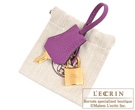 Hermes　Birkin bag 25　Rose purple/Anemone　Togo leather　Gold hardware