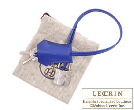 Hermes　Birkin bag 35　Blue electric　Tadelakt leather　Silver hardware