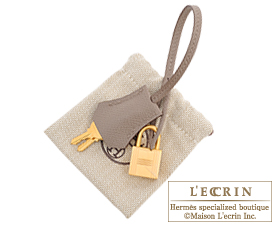 Hermes　Personal Birkin bag 30　Etain/Gris asphalt　Epsom leather　Matt gold hardware