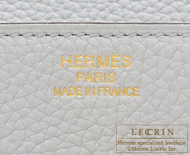 Hermes　Birkin bag 35　Blue pale　Clemence leather　Gold hardware