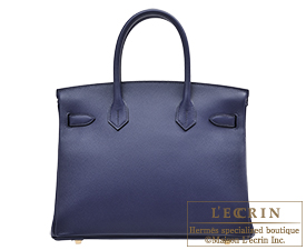 Hermes　Birkin bag 30　Blue encre　Epsom leather　Gold hardware