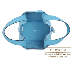 Hermes　Picotin Lock bag 18/PM　Blue du nord　Clemence leather　Silver hardware