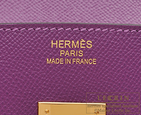Hermes　Birkin bag 35　Anemone　Epsom leather　Gold hardware
