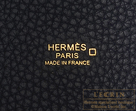Hermes　Picotin Lock　Touch bag 18/PM　Blue nuit　Clemence leather/Matt alligator crocodile skin　Gold hardware