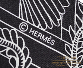 Hermes　Twilly　Animapolis　Black/White/Black　Silk
