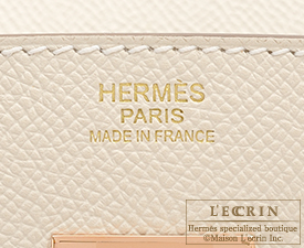 Hermes　Birkin bag 30　Craie　Epsom leather　Rose gold hardware