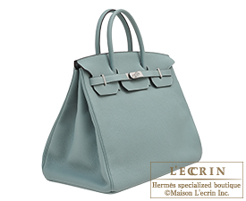 Hermes　Birkin bag 40　Ciel　Togo leather　Silver hardware