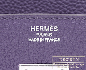 Hermes Birkin bag 25 Iris Togo leather Silver hardware | L'ecrin ...
