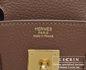 Hermes Birkin bag 30 Marron d'Inde Clemence leather Gold hardware | L ...