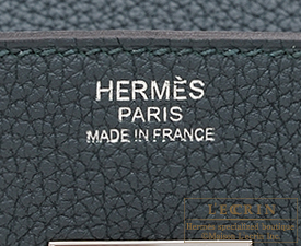 Hermes Birkin bag 30 Vert cypres Togo leather Silver hardware | L'ecrin ...